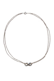 Current Boutique-Tiffany & Co. - Sterling Silver Double Chain Infinity Necklace