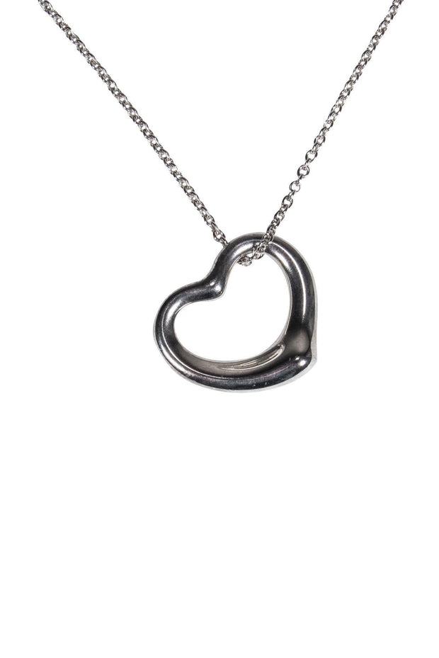 Current Boutique-Tiffany & Co. - Sterling Silver Elsa Peretti Open Heart Necklace