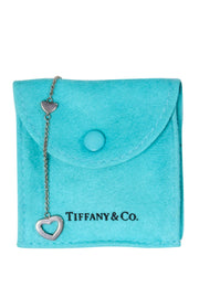 Current Boutique-Tiffany & Co. - Sterling Silver Heart Charm Lariat Necklace