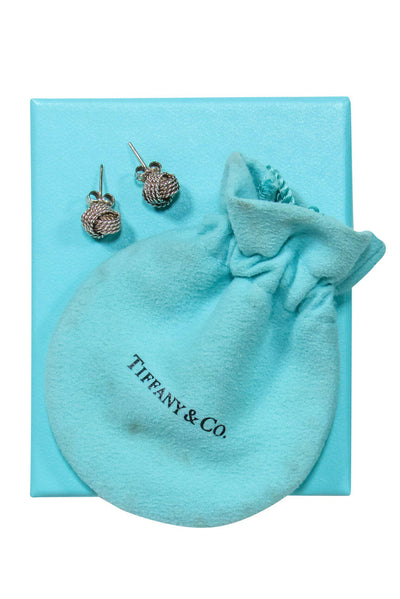 Current Boutique-Tiffany & Co. - Sterling Silver Knot Stud Earrings