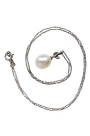 Current Boutique-Tiffany & Co. - Sterling Silver "Olive Leaf Pearl Pendant" Necklace