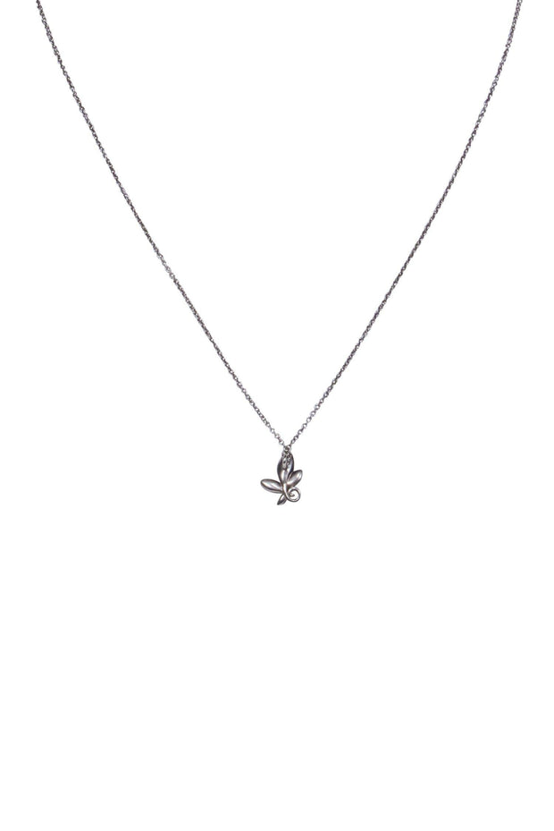 Current Boutique-Tiffany & Co. - Sterling Silver Olive Leaf Pendant Necklace