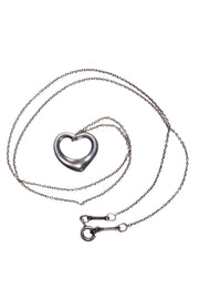 Current Boutique-Tiffany & Co. - Sterling Silver Open Heart Pendant Necklace