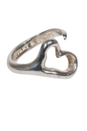 Current Boutique-Tiffany & Co. - Sterling Silver Open Heart Ring Sz 6.5