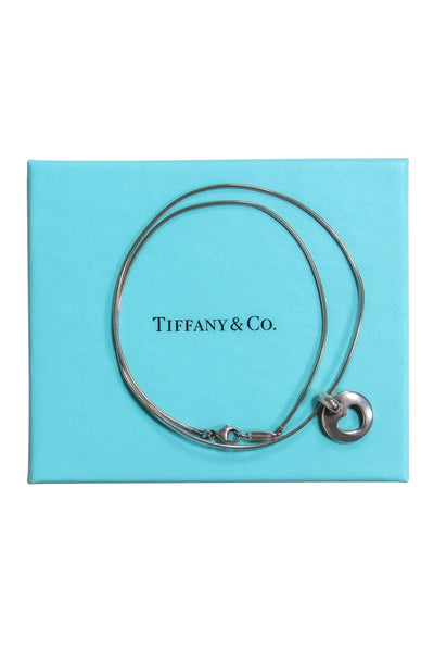 Current Boutique-Tiffany & Co. - Vintage Sterling Silver Cutout Pendant Necklace