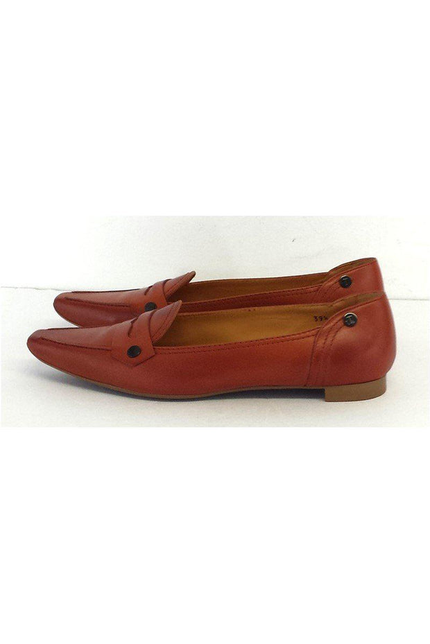 Current Boutique-Tod's - Orange Leather Loafers Sz 9.5