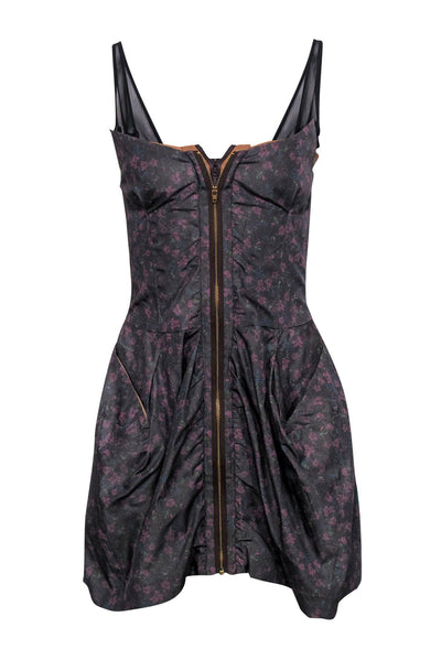 Current Boutique-Toga Archives - Purple Floral Layered Ruffle Dress Sz 2