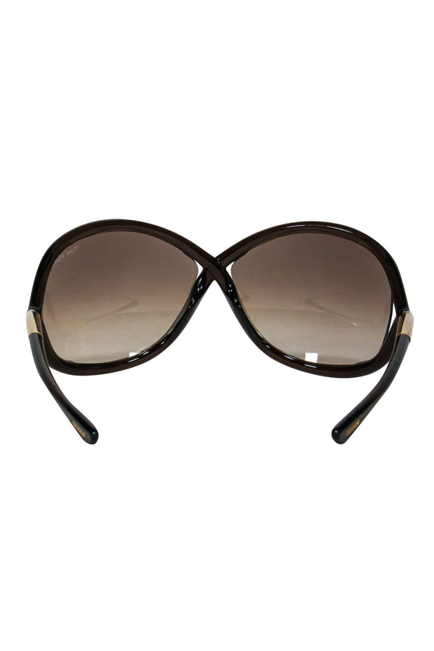 Current Boutique-Tom Ford - Brown "Jennifer" Oval Sunglasses