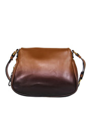 Current Boutique-Tom Ford - Brown Leather Ombre Saddle Bag