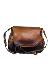 Current Boutique-Tom Ford - Brown Leather Ombre Saddle Bag