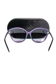 Current Boutique-Tom Ford - Pink & Blue Iridescent Round Sunglasses
