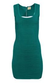 Current Boutique-Torn by Ronny Kobo - Jade Green Ribbed Sleeveless Bodycon Dress Sz M