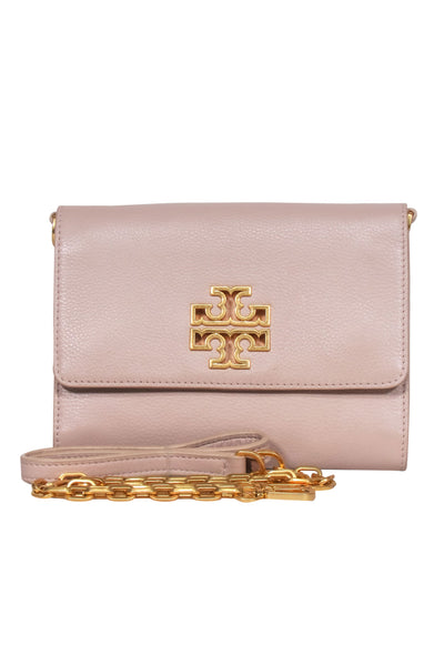 Current Boutique-Tory Burch - Baby Pink Envelope "Britten" Crossbody Bag
