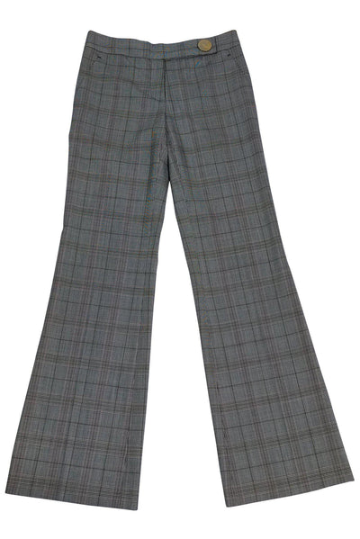Current Boutique-Tory Burch - Black & Brown Plaid Trousers Sz M