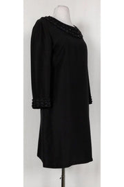 Current Boutique-Tory Burch - Black Embellished Shift Dress Sz 8