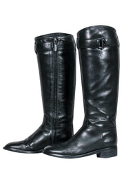 Current Boutique-Tory Burch - Black Leather Riding Boots Sz 7.5
