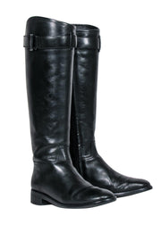 Current Boutique-Tory Burch - Black Leather Riding Boots Sz 7.5