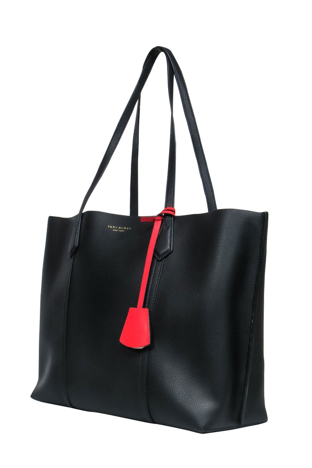 Current Boutique-Tory Burch - Black Leather Tote Bag