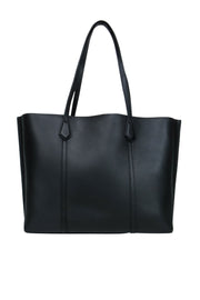 Current Boutique-Tory Burch - Black Leather Tote Bag