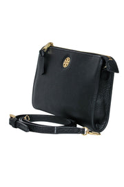 Current Boutique-Tory Burch - Black Pebbled Leather Crossbody