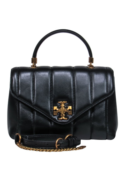 Current Boutique-Tory Burch - Black Quilted Crossbody Bag w/ Strap