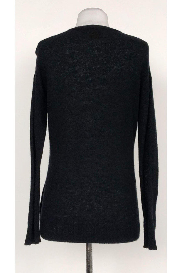 Current Boutique-Tory Burch - Black Studded Neckline Sweater Sz S