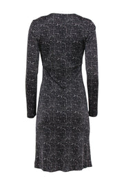 Current Boutique-Tory Burch - Black & White Speckled Knot Dress Sz S