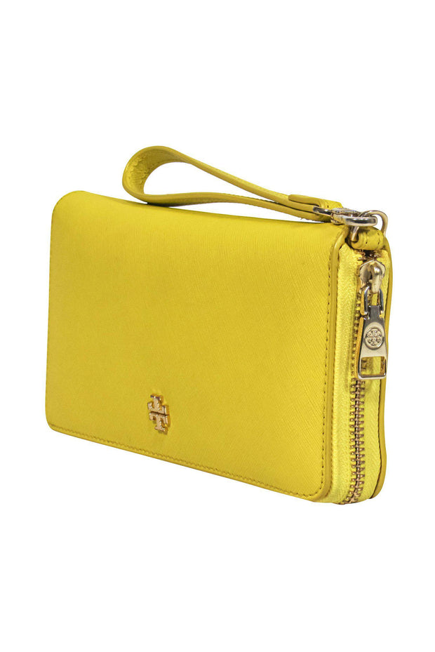 Current Boutique-Tory Burch - Bright Yellow Leather Clutch