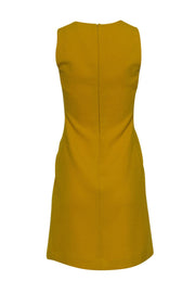 Current Boutique-Tory Burch - Bright Yellow Sheath Dress w/ Front Buttons Sz 2