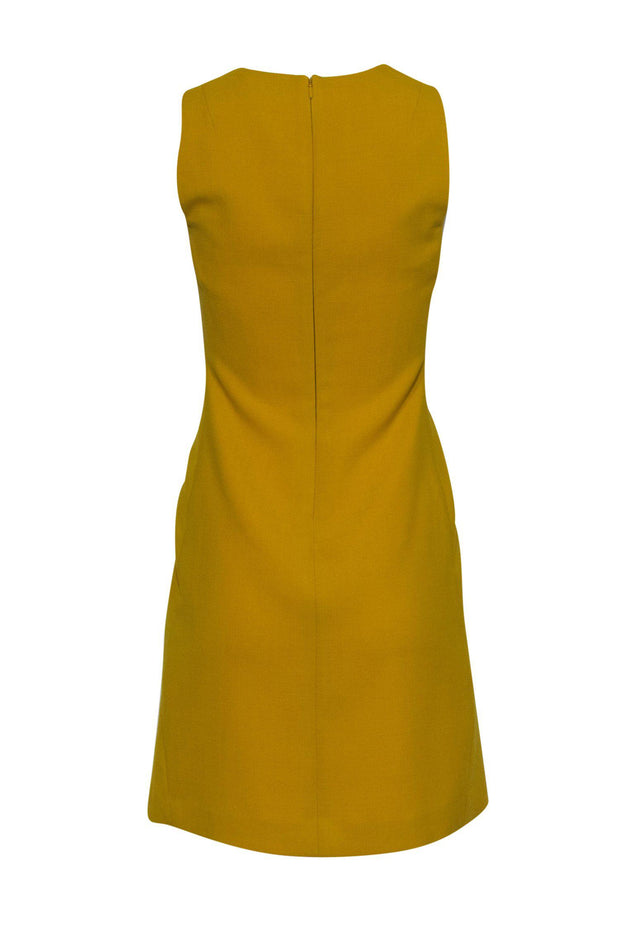 Current Boutique-Tory Burch - Bright Yellow Sheath Dress w/ Front Buttons Sz 2