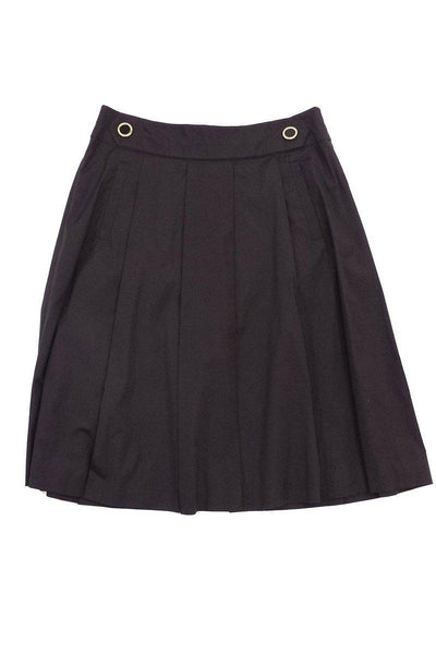 Current Boutique-Tory Burch - Brown Cotton A-Line Skirt Sz 10