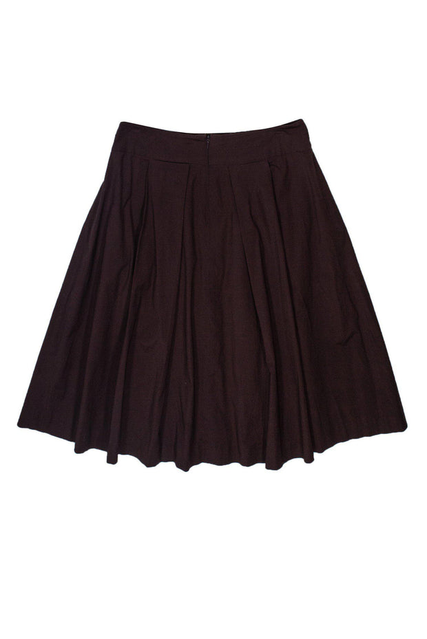Current Boutique-Tory Burch - Brown Cotton A-Line Skirt Sz 6