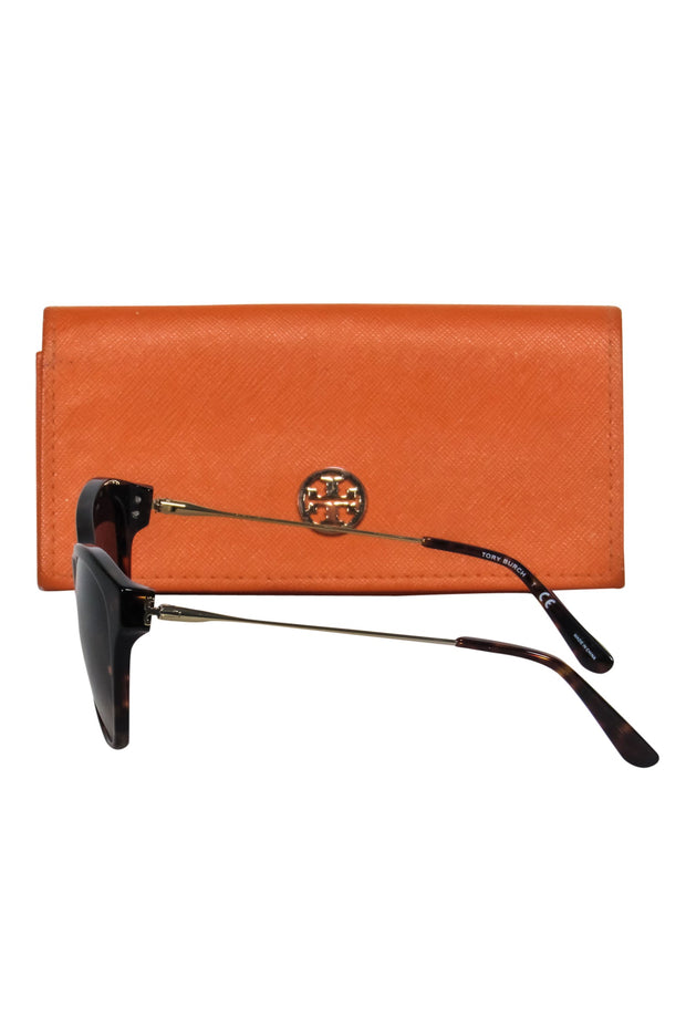 Current Boutique-Tory Burch - Brown Tortoise Shell Cat Eye Sunglasses