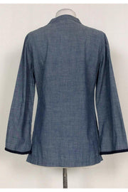 Current Boutique-Tory Burch - Chambray Embroidered Top Sz 6