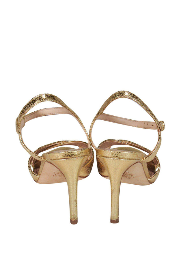 Current Boutique-Tory Burch - Gold Ankle Strap Sandals Sz 6