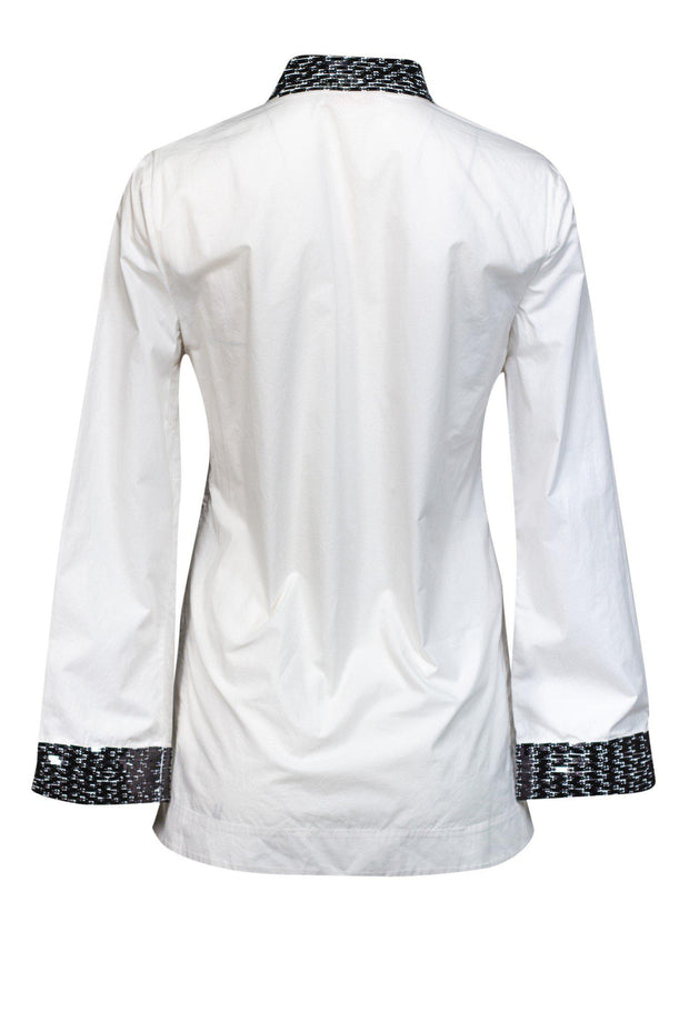 Current Boutique-Tory Burch - Ivory Embellished Tunic Sz 4