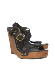 Current Boutique-Tory Burch - Leather Wedge Heels Sz 8.5