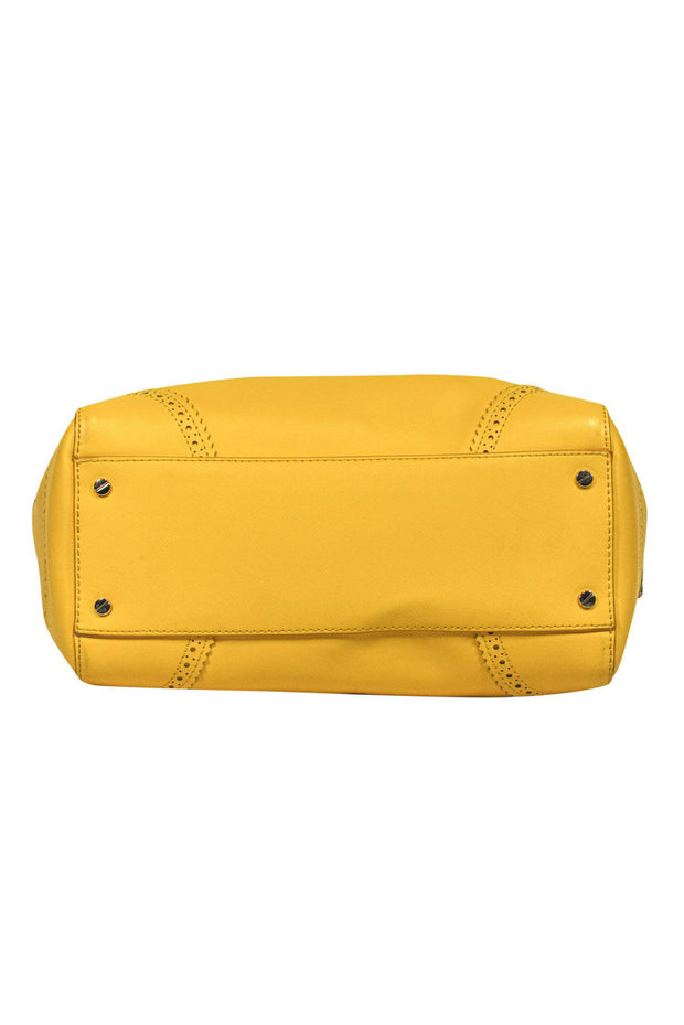 Current Boutique-Tory Burch - Mustard Leather Convertible Crossbody