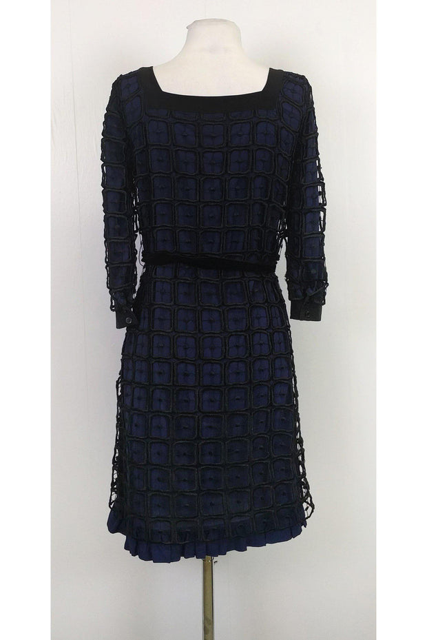 Current Boutique-Tory Burch - Navy Black Lace Dress Sz 2