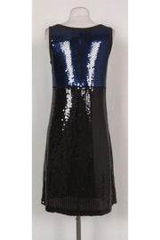 Current Boutique-Tory Burch - Navy & Brown Sequin Dress Sz M