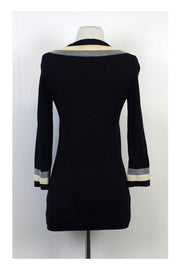 Current Boutique-Tory Burch - Navy & Cream Wool Sweater Sz XS