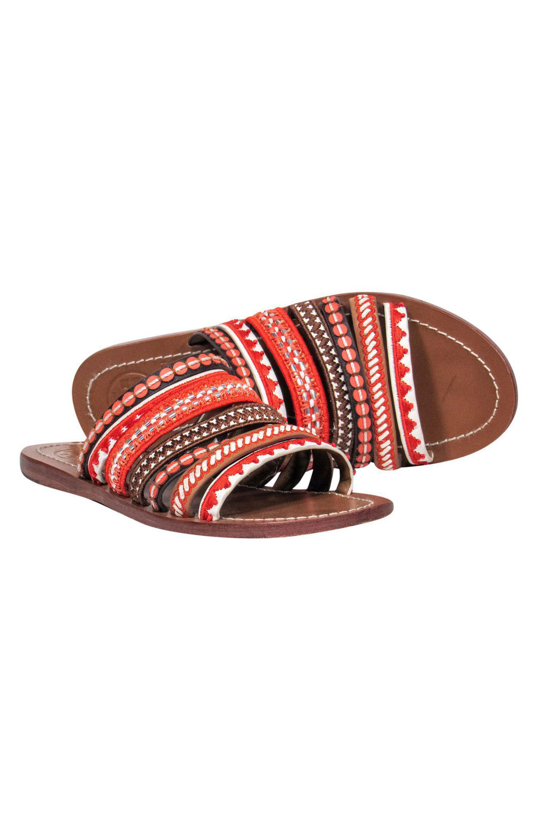 Tory burch embroidered shops sandals