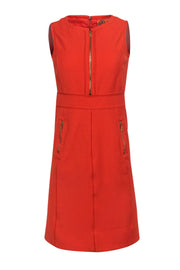 Current Boutique-Tory Burch - Orange Zip-Up Sheath Dress Sz 2