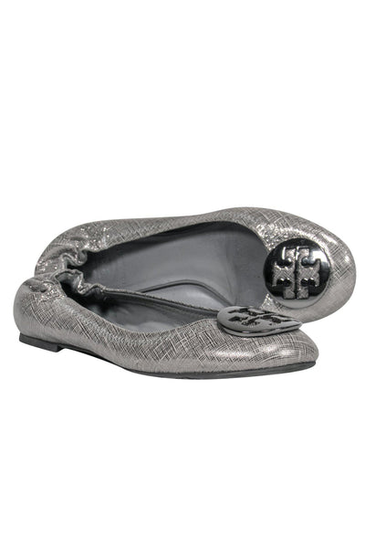 Current Boutique-Tory Burch - Pewter Metallic Flats Sz 7