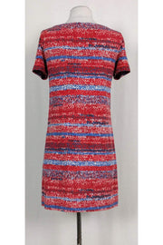 Current Boutique-Tory Burch - Red & Blue Printed Dress Sz XS