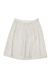Current Boutique-Tory Burch - White Eyelet Skirt Sz 10