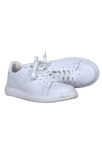 Current Boutique-Tory Burch - White Leather "Howell Court" Sneaker Sz 7.5