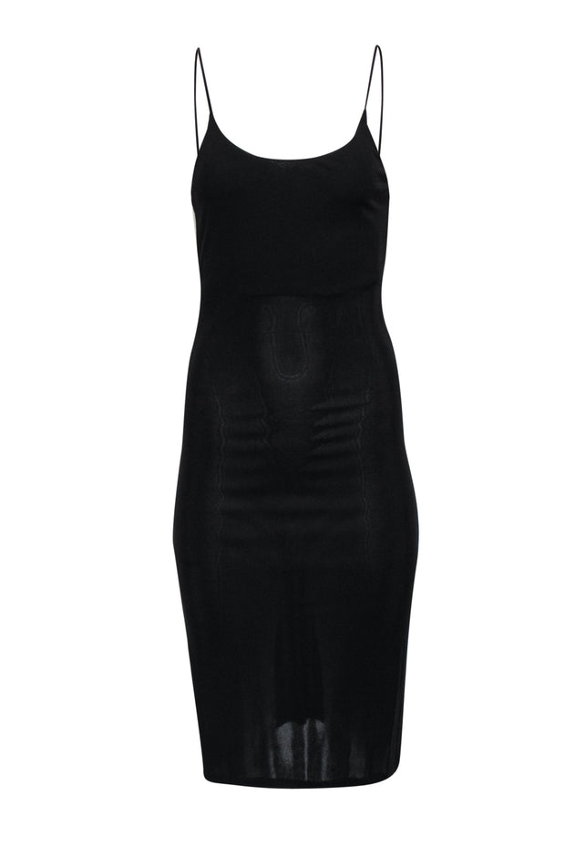 Current Boutique-Toteme - Black Slinky Midi Dress Sz S