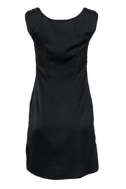 Current Boutique-Tracy Reese - Black Embroidered Sleeveless Shift Dress Sz 0