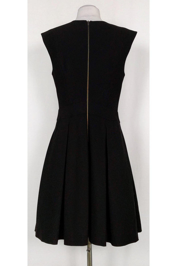 Current Boutique-Tracy Reese - Black Jeweled Flared Dress Sz 8
